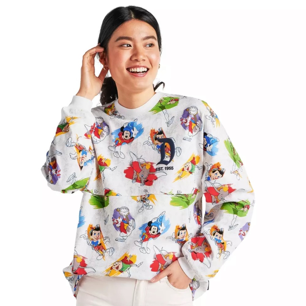 NWOT Disney Ink & Paint Collection Spirit Jersey Animation Sweatshirt Adult XS